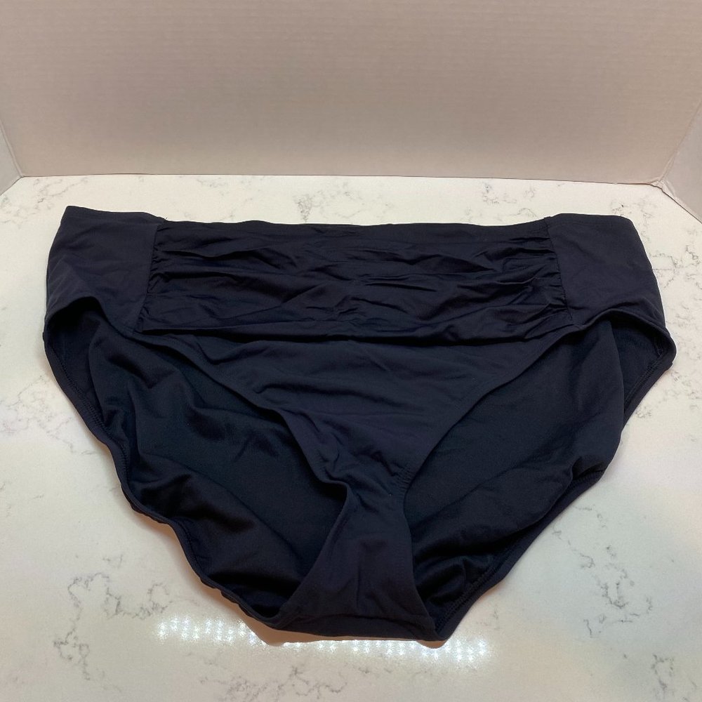 NWT Bleu Rod Beattie Shirred Tummy Control Bikini Bottom